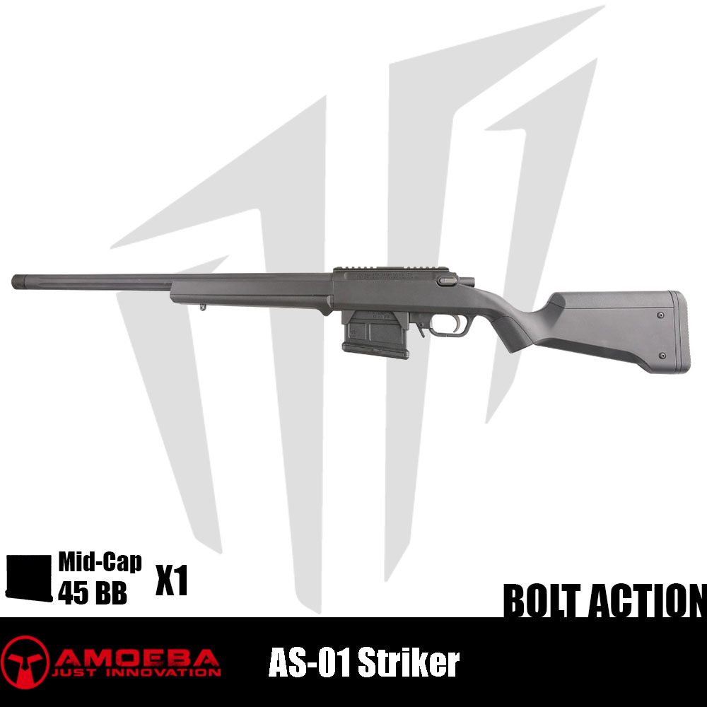 Amoeba AS-01 Striker Keskin Nişancı Airsoft Tüfeği - Siyah