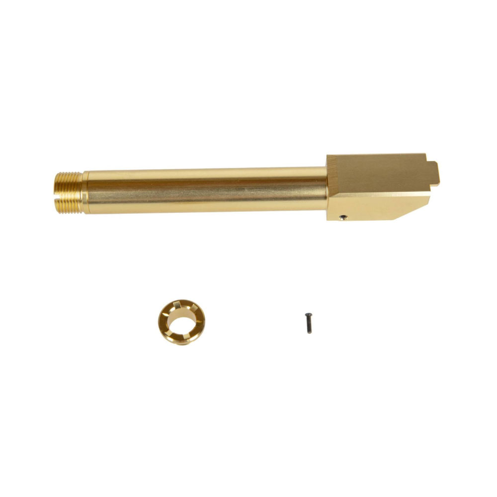 Nine Ball 2 Yollu Sabit Glock 17 Gen 3 İçin Geri Tepmesiz Dış Namlu – Altın