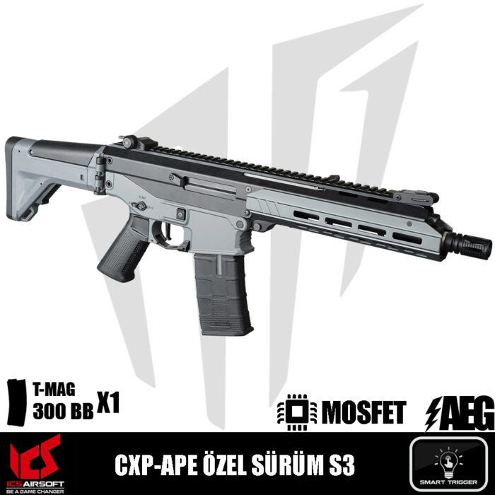 ICS Airsoft CXP-APE Özel Sürüm S3 Airsoft Tüfeği – Gri
