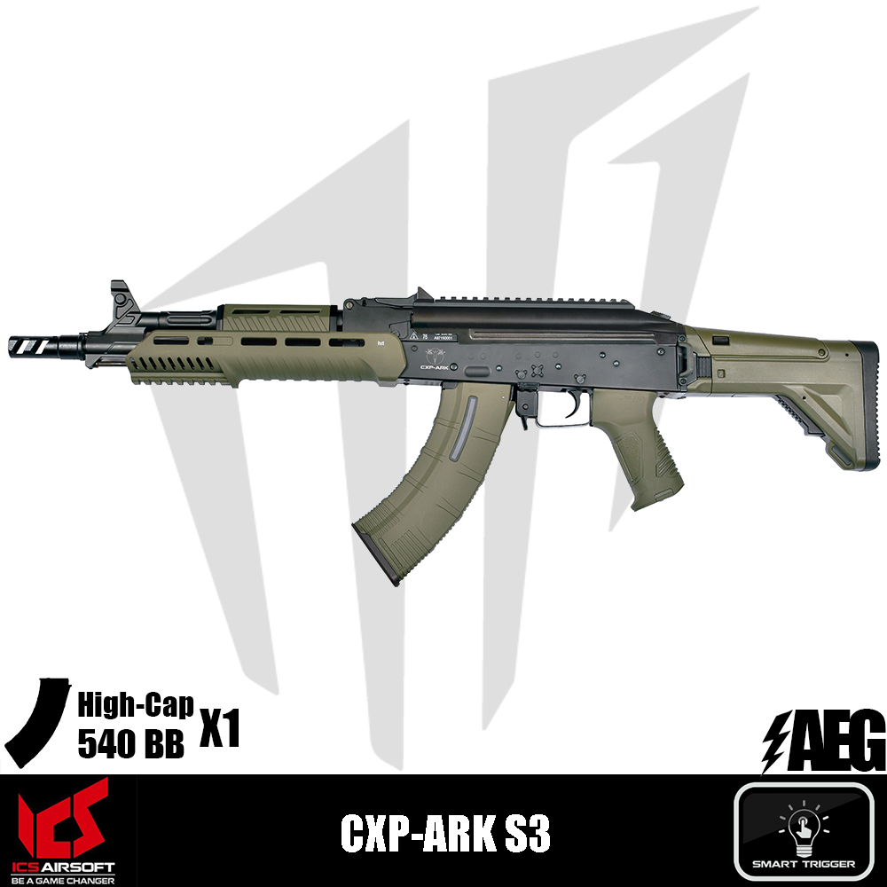 ICS Airsoft CXP-ARK S3 Airsoft Tüfeği – Yarım Yeşil