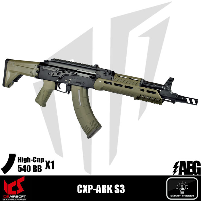 ICS Airsoft CXP-ARK S3 Airsoft Tüfeği – Yarım Yeşil