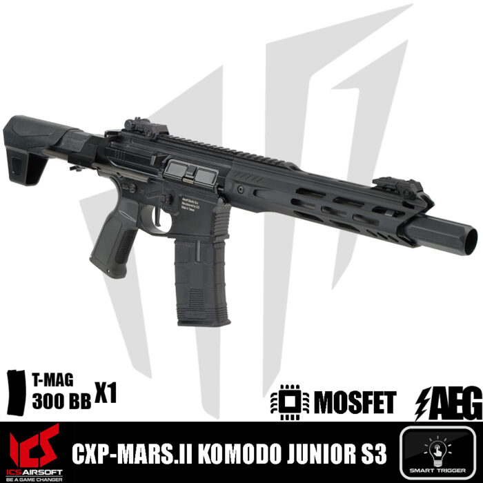 ICS Airsoft CXP-MARS.II Komodo Junior S3 Airsoft Tüfeği – Siyah