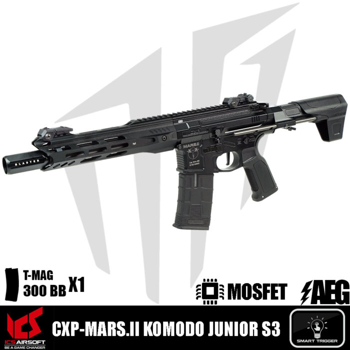 ICS Airsoft CXP-MARS.II Komodo Junior S3 Airsoft Tüfeği – Siyah