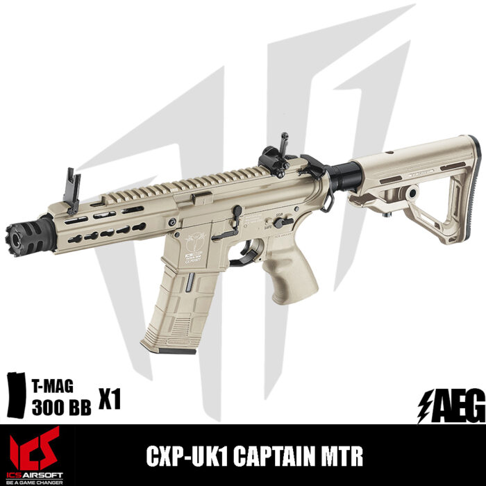 ICS Airsoft CXP-UK1 Captain MTR Airsoft Tüfeği – Tan