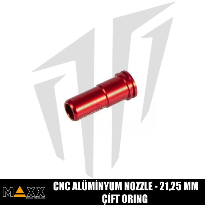 MAXX Çift O'Ring CNC Alüminyum Nozzle - 21,25 mm