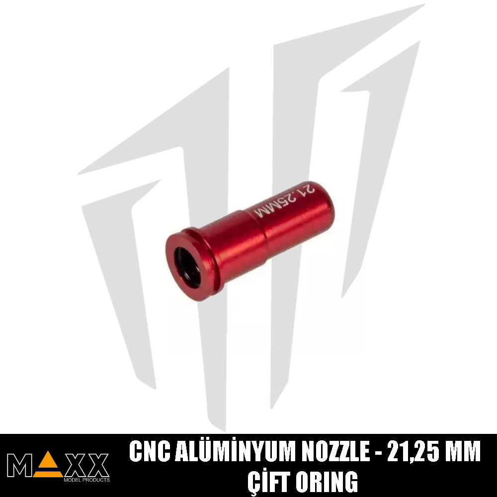 MAXX Çift O'Ring CNC Alüminyum Nozzle - 21,25 mm