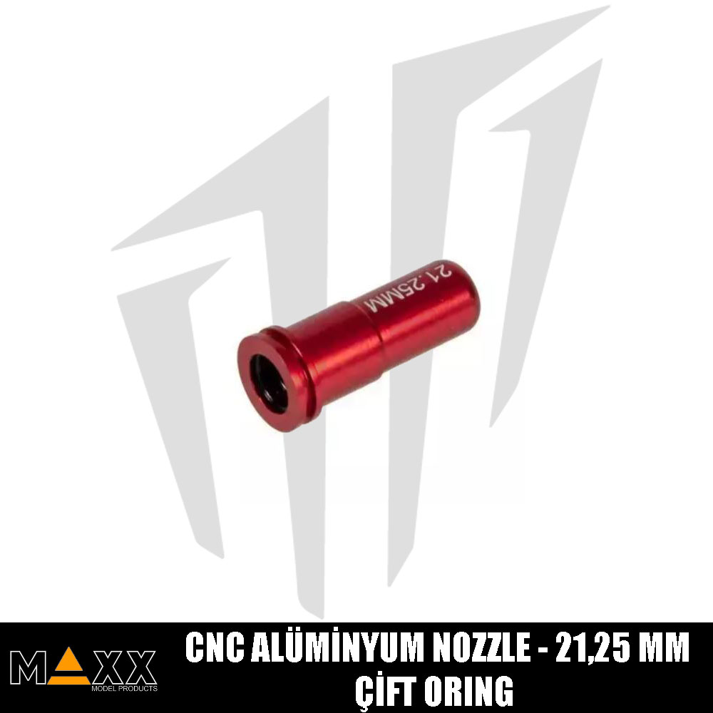 MAXX Çift O'Ring CNC Alüminyum Nozzle - 21,25 mm