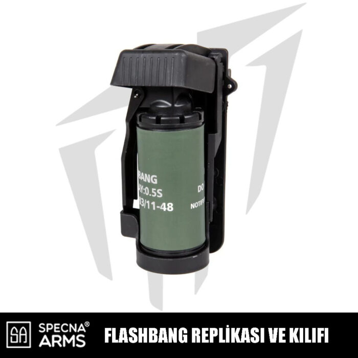 Specna Arms Flashbang Replikası Ve Kılıfı – Siyah