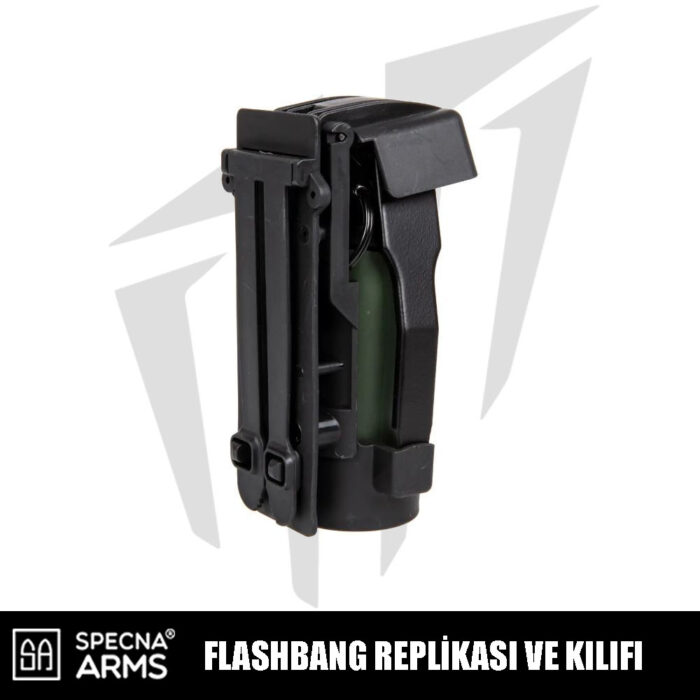 Specna Arms Flashbang Replikası Ve Kılıfı – Siyah