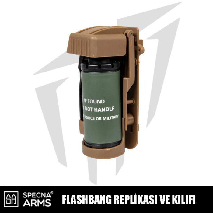 Specna Arms Flashbang Replikası Ve Kılıfı – Tan