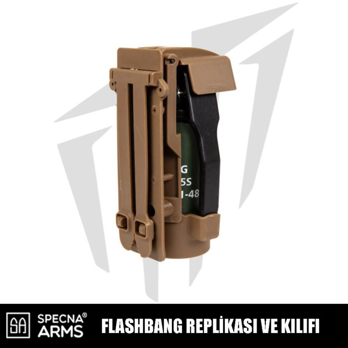 Specna Arms Flashbang Replikası Ve Kılıfı – Tan