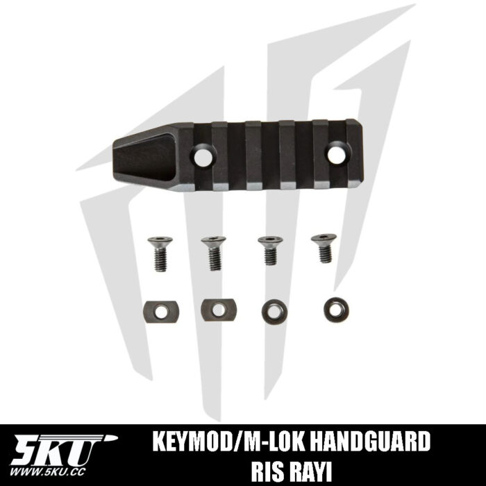 5KU KEYMOD/M-LOK Handguard RIS Rayı – Siyah