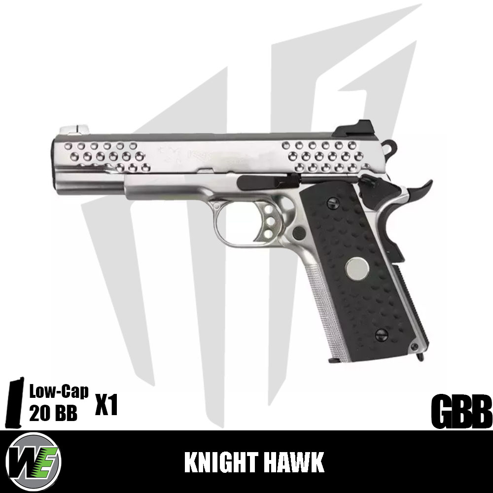 WE Knight Hawk 1911 Airsoft Tabanca – Gümüş