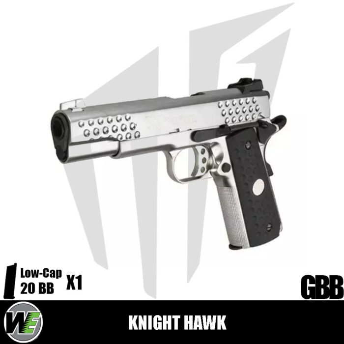 WE Knight Hawk 1911 Airsoft Tabanca – Gümüş