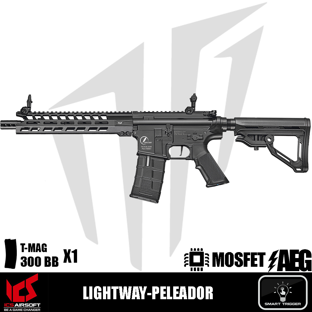 ICS Airsoft LIGHTWAY-PELEADOR Airsoft Tüfeği – Siyah