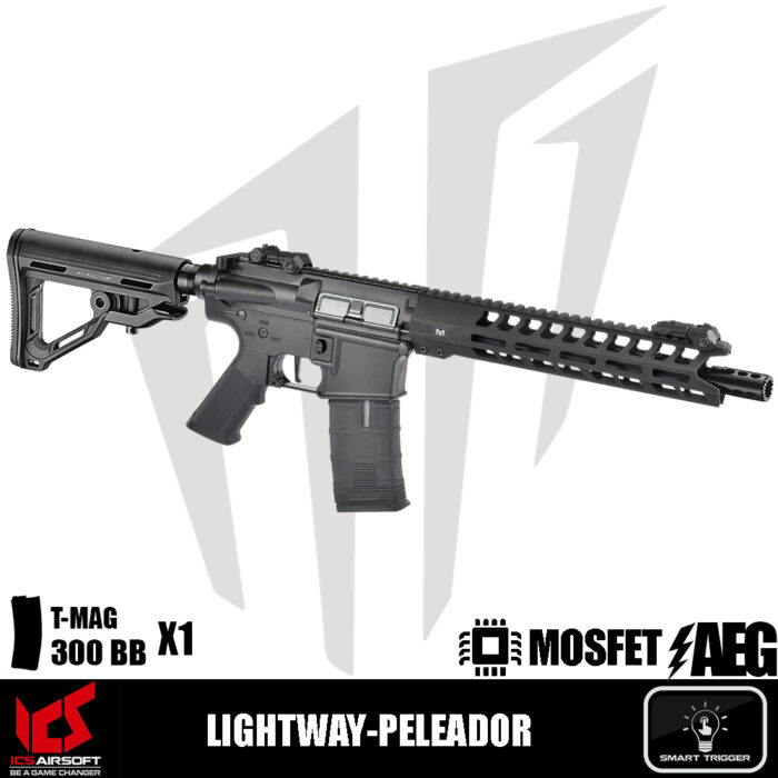 ICS Airsoft LIGHTWAY-PELEADOR Airsoft Tüfeği – Siyah