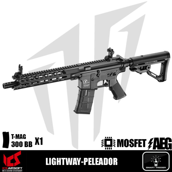 ICS Airsoft LIGHTWAY-PELEADOR Airsoft Tüfeği – Siyah