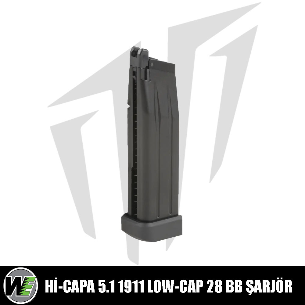WE Hi-Capa 5.1 ve 1911 Low-Cap 28BB”Lik Airsoft Şarjör