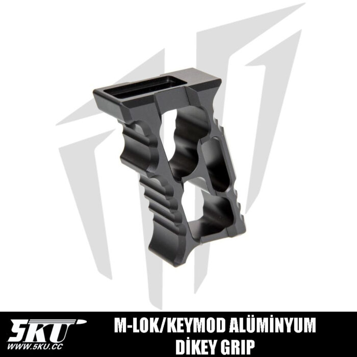 5KU M-LOK/KEYMOD Alüminyum Dikey Grip – Siyah