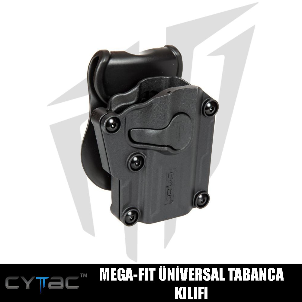 Cytac Mega-Fit Üniversal Tabanca Kılıfı - Siyah