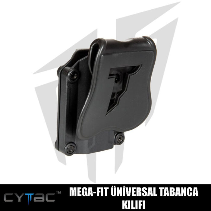 Cytac Mega-Fit Üniversal Tabanca Kılıfı - Siyah