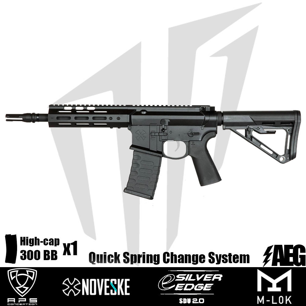 APS Noveske 7.94”’ Gen 4 SBR Airsoft Tüfeği – Siyah