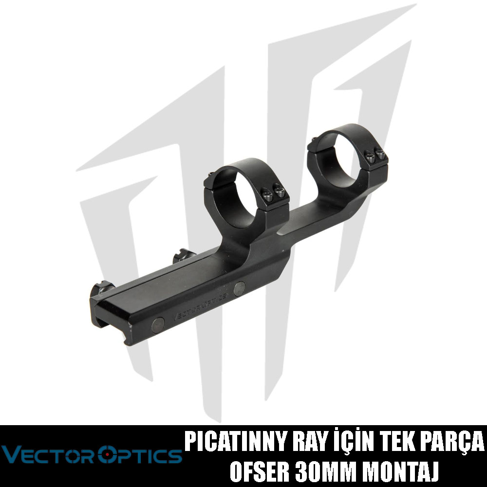 Vector Optics RIS / Picatinny Ray İçin Tek Parça Ofset 30mm Montaj