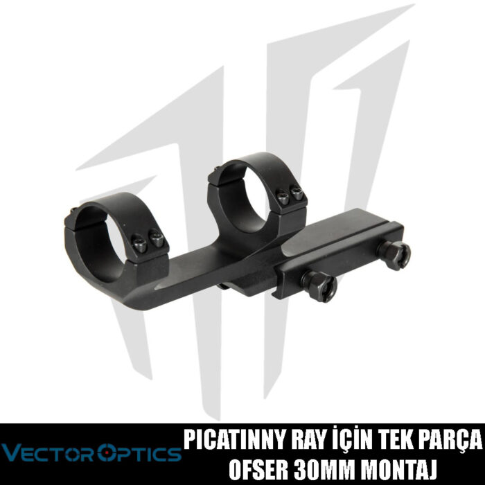 Vector Optics RIS / Picatinny Ray İçin Tek Parça Ofset 30mm Montaj