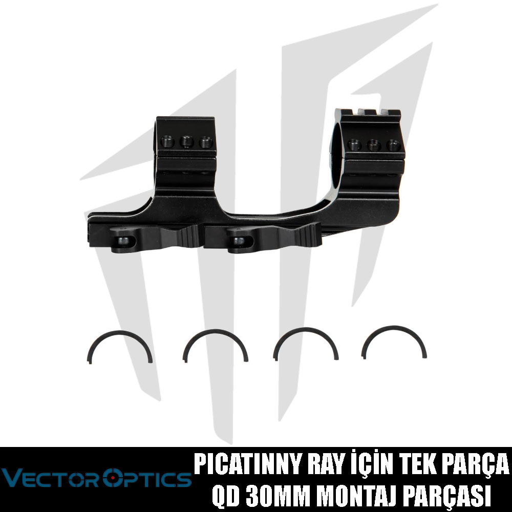 Vector Optics RIS / Picatinny Ray İçin Tek Parça QD 30mm Montaj Parçası