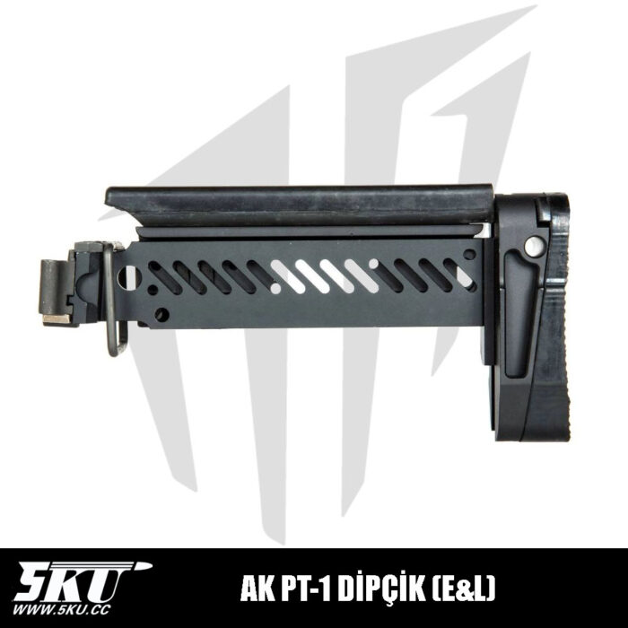 5KU Ak Airsoft Tüfekleri İçin PT-1 Dipçik (E&L) - Siyah