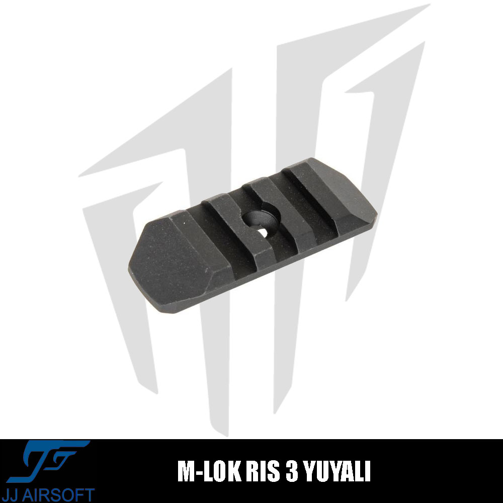 JJ Airsoft M-LOK Ray İçin RIS 3 Yuvalı – Siyah JJ Airsoft M-LOK Ray İçin RIS 3 Yuvalı – Siyah