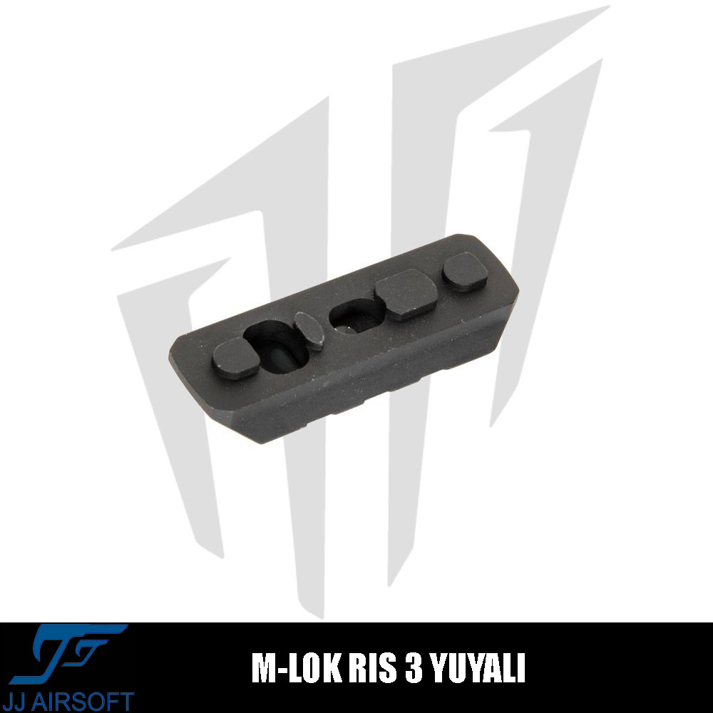 JJ Airsoft M-LOK Ray İçin RIS 3 Yuvalı – Siyah JJ Airsoft M-LOK Ray İçin RIS 3 Yuvalı – Siyah