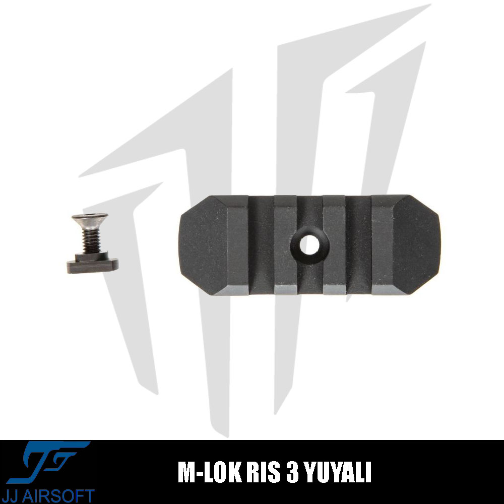 JJ Airsoft M-LOK Ray İçin RIS 3 Yuvalı – Siyah JJ Airsoft M-LOK Ray İçin RIS 3 Yuvalı – Siyah