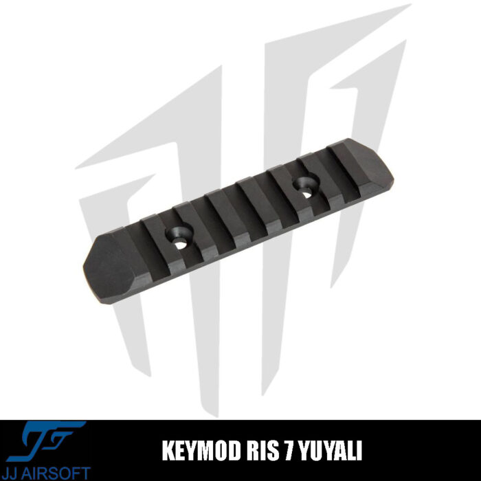 JJ Airsoft KeyMod Ray İçin RIS 7 Yuvalı – Siyah