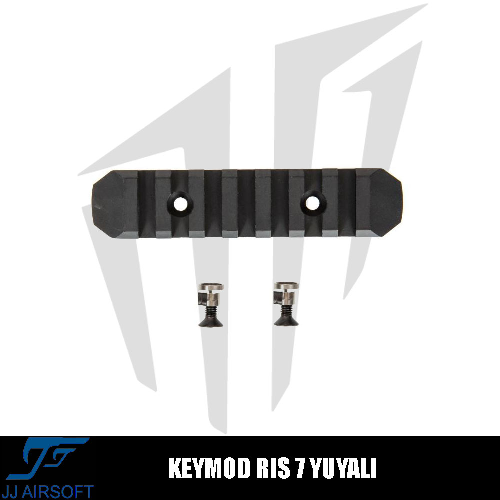 JJ Airsoft KeyMod Ray İçin RIS 7 Yuvalı – Siyah