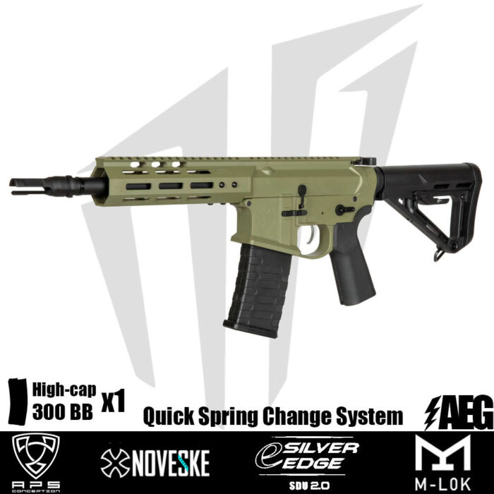 APS Noveske 7.94”’ Gen 4 SBR Airsoft Tüfeği – Yeşil