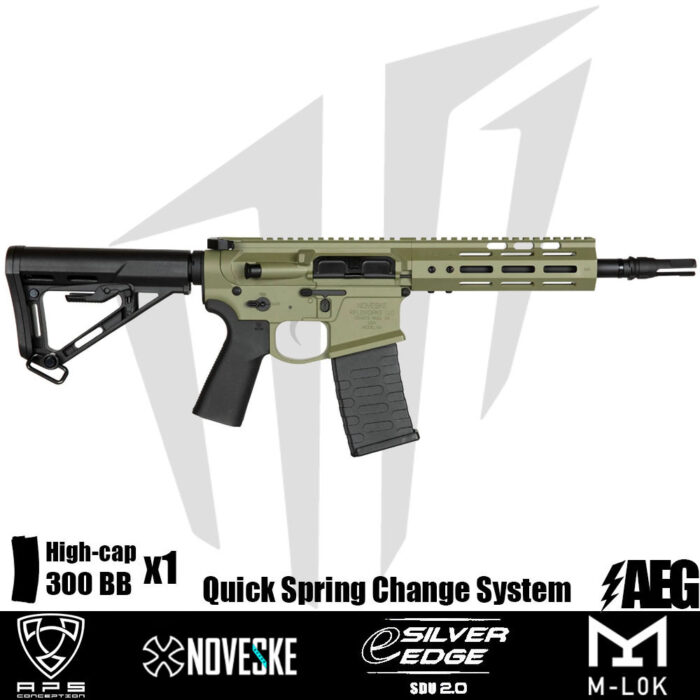 APS Noveske 7.94”’ Gen 4 SBR Airsoft Tüfeği – Yeşil