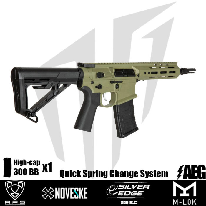 APS Noveske 7.94”’ Gen 4 SBR Airsoft Tüfeği – Yeşil