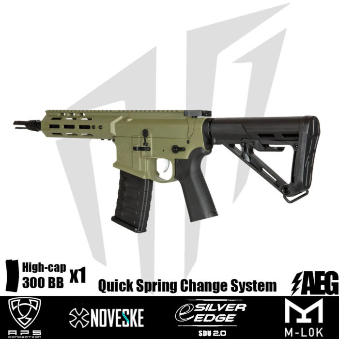 APS Noveske 7.94”’ Gen 4 SBR Airsoft Tüfeği – Yeşil