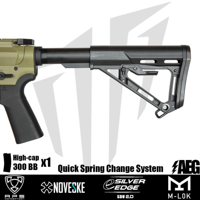 APS Noveske 7.94”’ Gen 4 SBR Airsoft Tüfeği – Yeşil