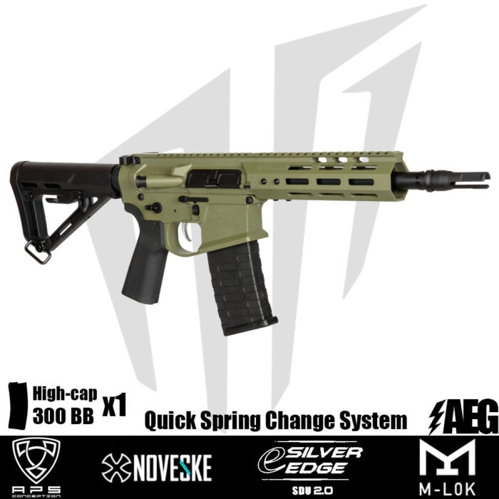 APS Noveske 7.94”’ Gen 4 SBR Airsoft Tüfeği – Yeşil