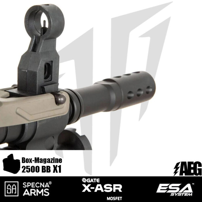 Specna Arms SA-249 PARA CORE™ LMG Airsoft Tüfeği – GATE X-ASR MOSFET – Siyah