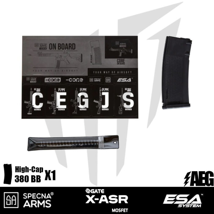 Specna Arms SA-C02 CORE™ Airsoft Tüfeği – GATE X-ASR MOSFET – Siyah
