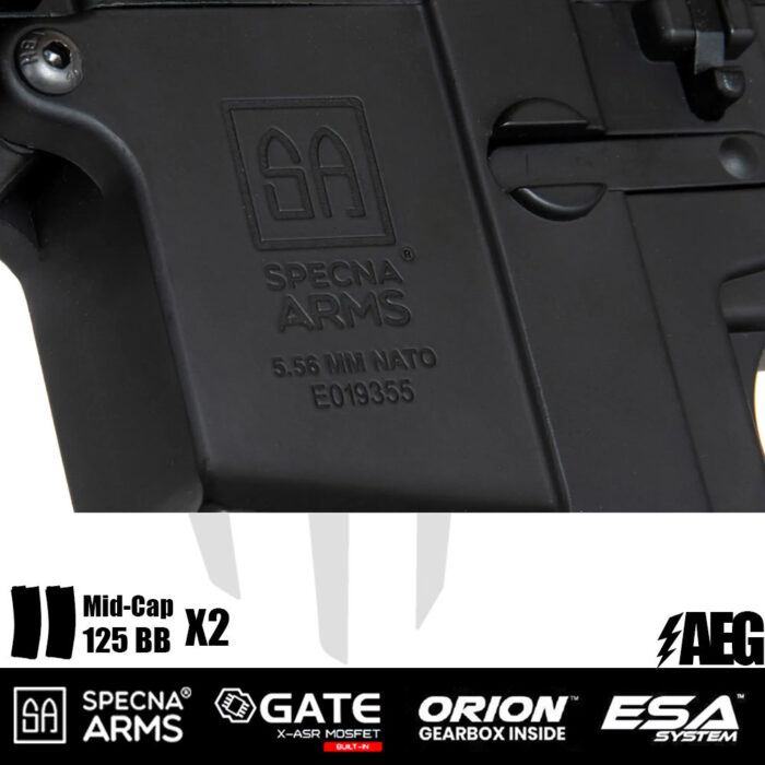 Specna Arms SA-E22 EDGE™ Airsoft Tüfeği – Siyah