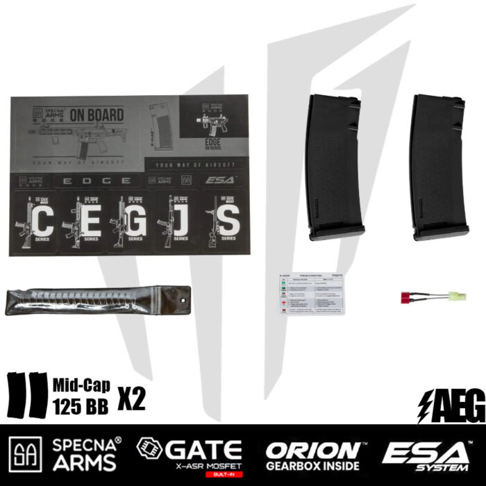 Specna Arms SA-E22 EDGE™ Airsoft Tüfeği – Siyah