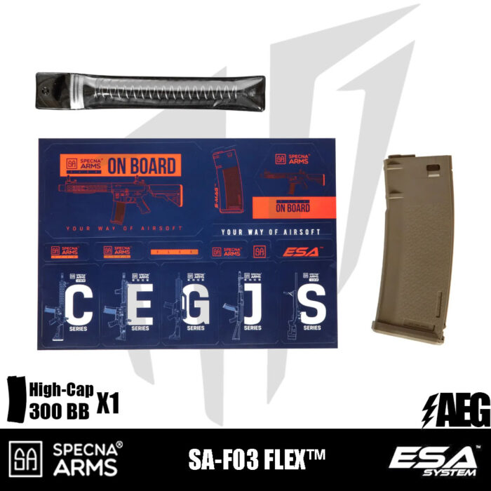 Specna Arms SA-F03 FLEX™ Airsoft Tüfeği – Yarım Tan
