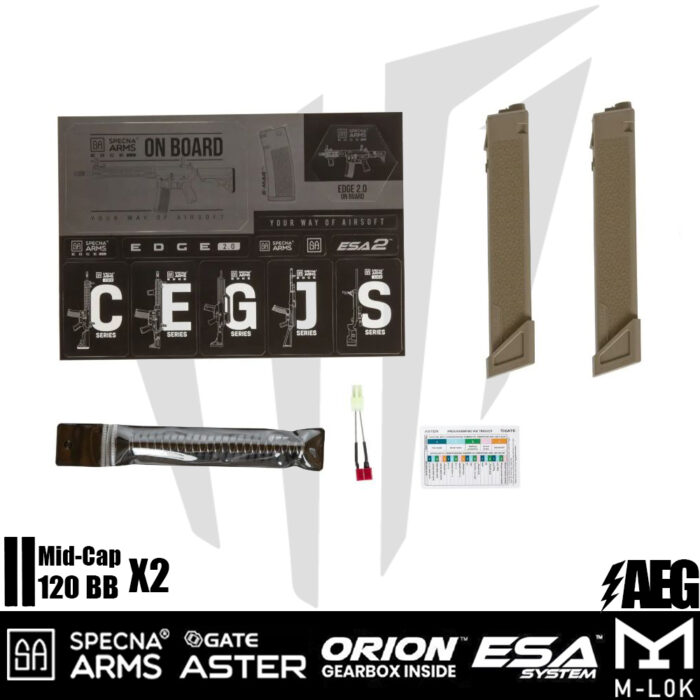 Specna Arms SA-X02 EDGE 2.0 Airsoft Tüfeği – Yarım Tan