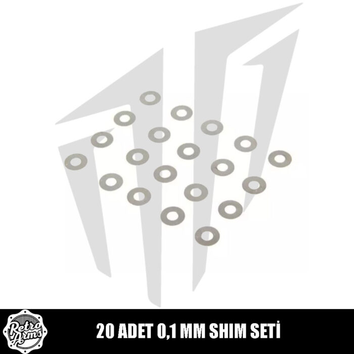 Retro Arms 20 Adet 0,1 mm Shim Seti