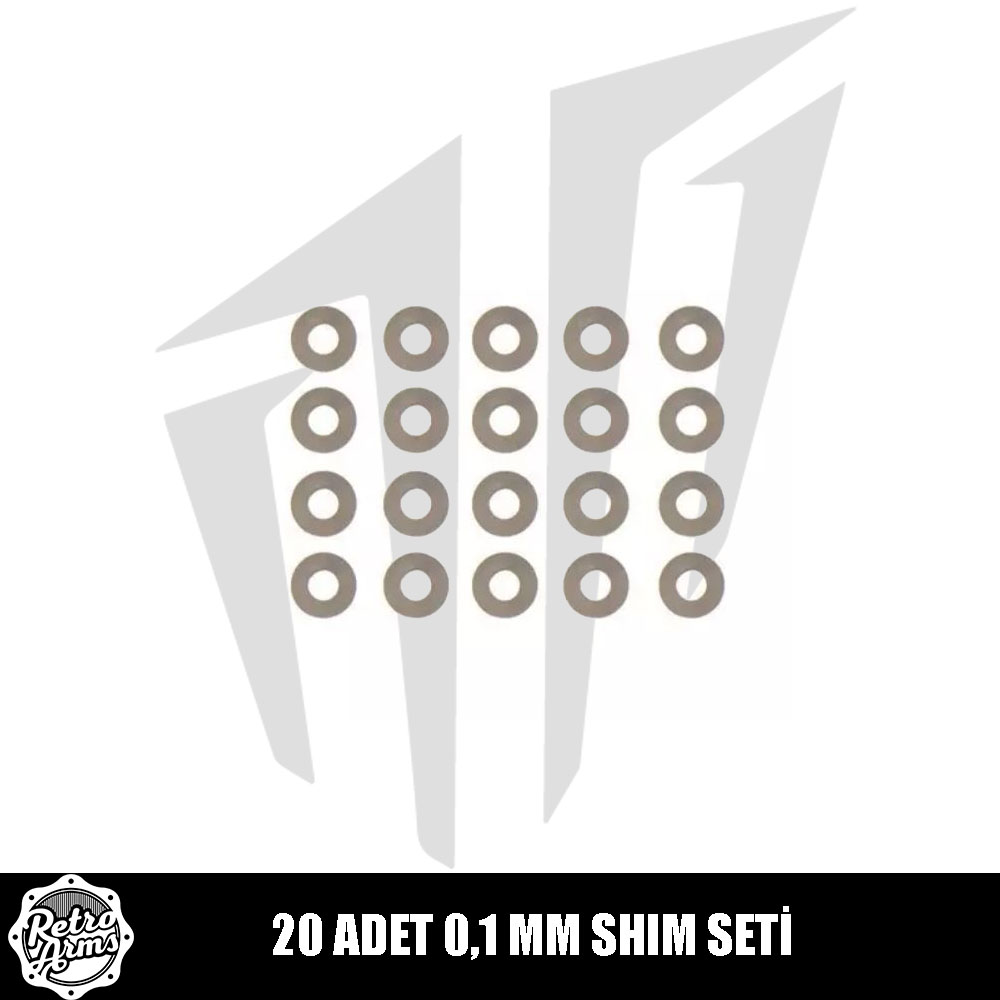 Retro Arms 20 Adet 0,1 mm Shim Seti