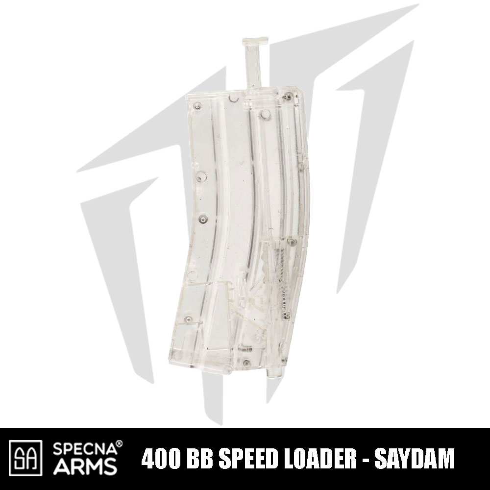 Specna Arms Şarjör Şeklinde 400 BB Kapasiteli Speed Loader – Saydam
